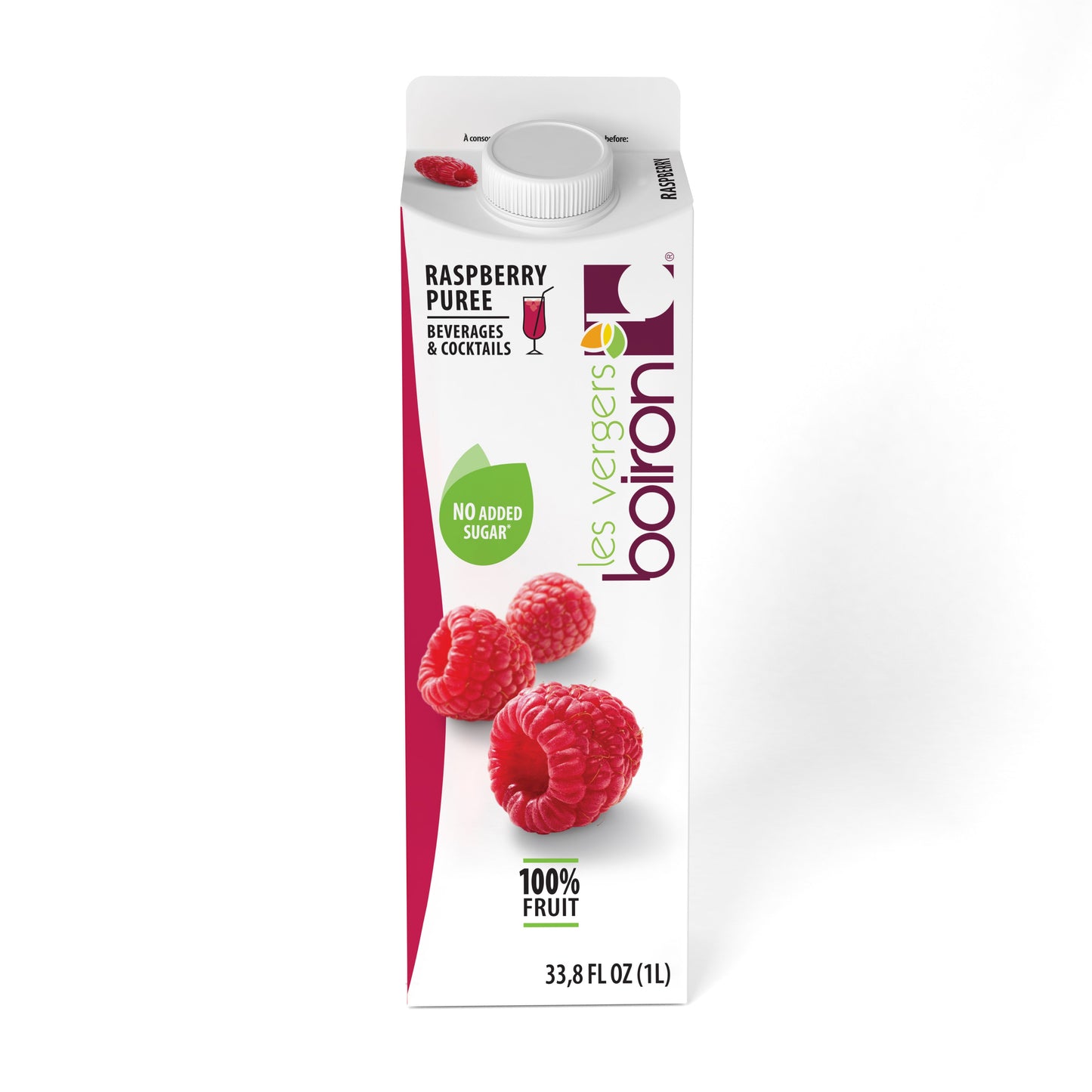 Wholesale Boiron Shelf Stable Raspberry Puree 1kg- Bulk