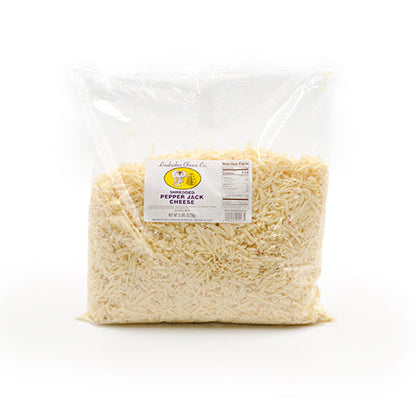Wholesale Laubscher Feather Shredded Pepper Jack Cheese 5lb- Bulk