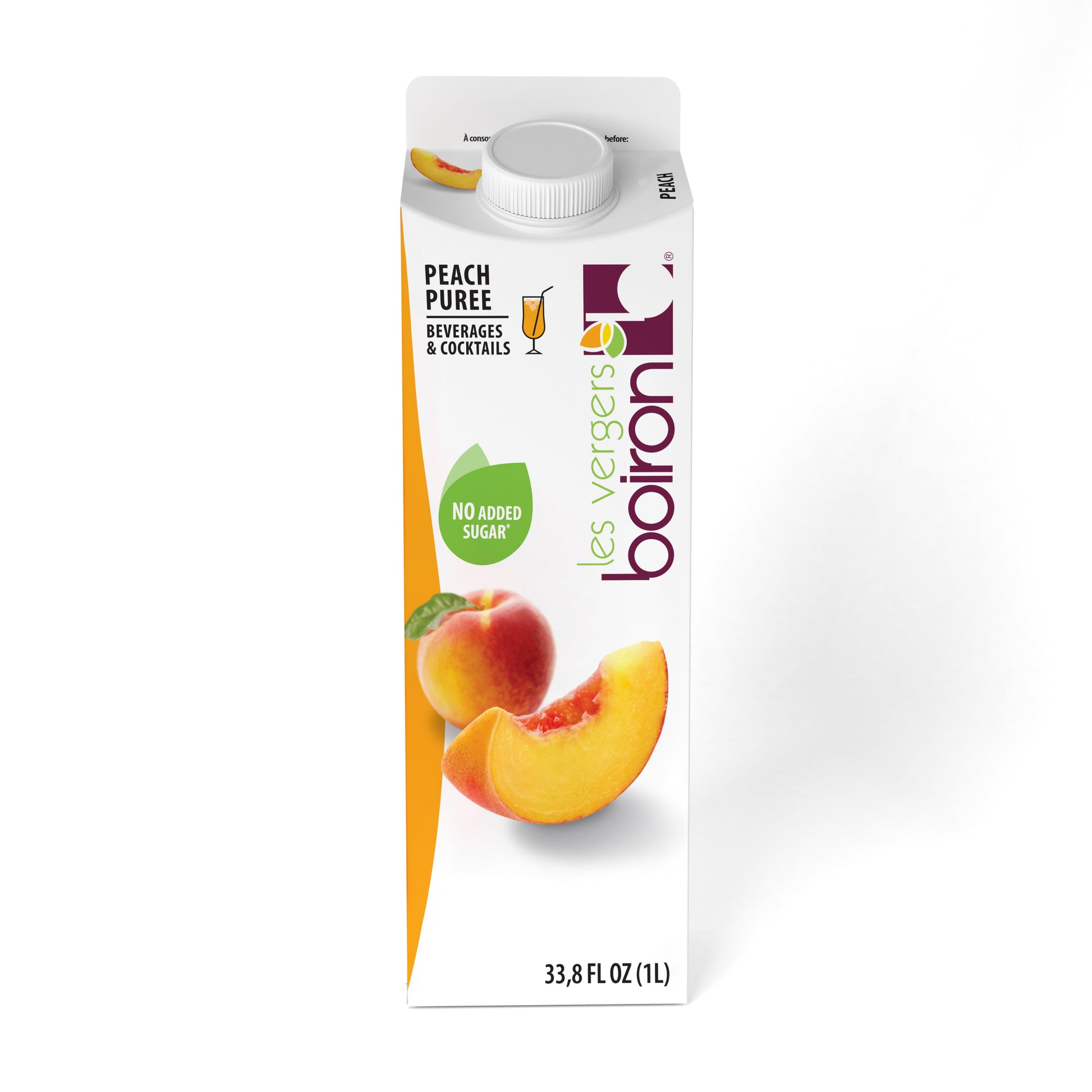 Wholesale Boiron Shelf Stable Peach Puree 1kg- Bulk