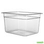 Wholesale Restaurantware Met Lux Rectangle Clear Plastic 1/2 Size Cold Food Storage Container - 8 Depth- Bulk