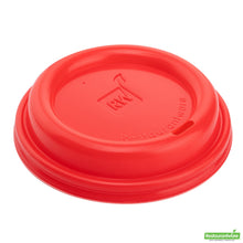 Wholesale Restaurantware Restpresso Red Plastic Coffee Cup Lid - Fits 8, 12, 16 and 20 oz- Bulk