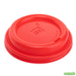 Wholesale Restaurantware Restpresso Red Plastic Coffee Cup Lid - Fits 8, 12, 16 and 20 oz- Bulk