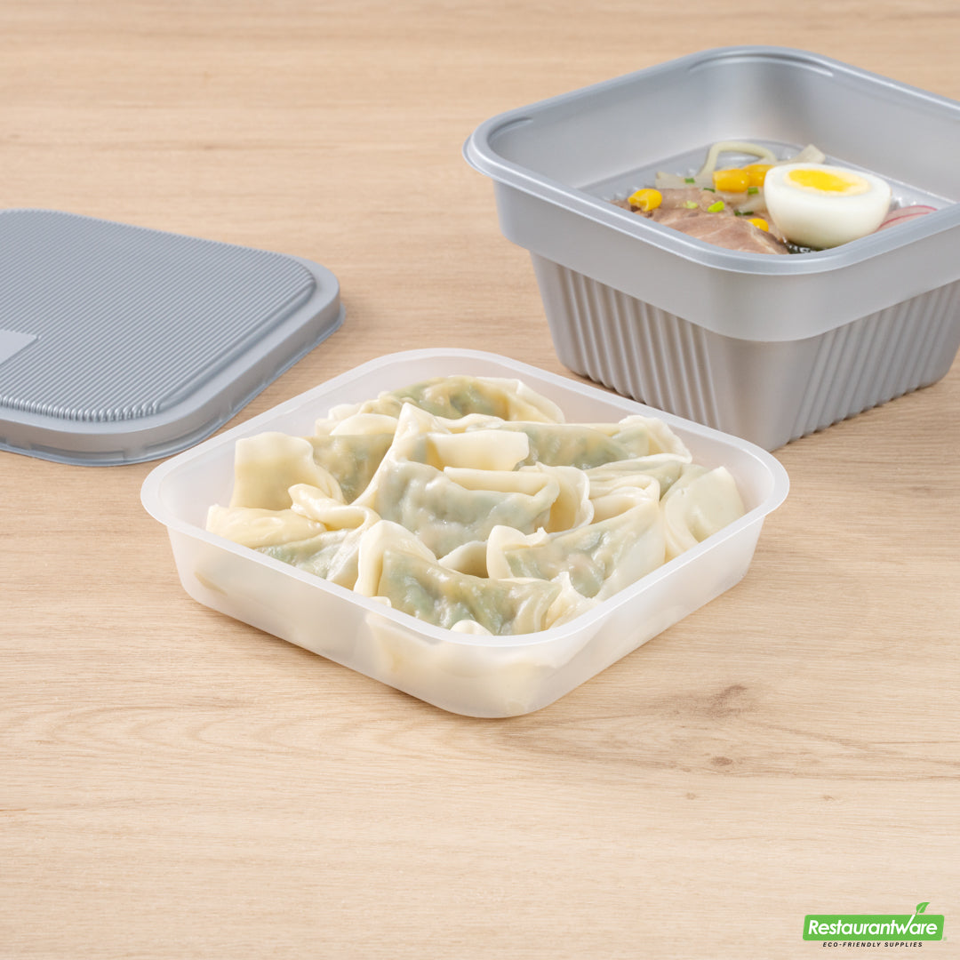 Wholesale Restaurantware Futura 14 oz Clear Plastic Insert Tray - Fits 34 oz Bowl, Microwavable- Bulk