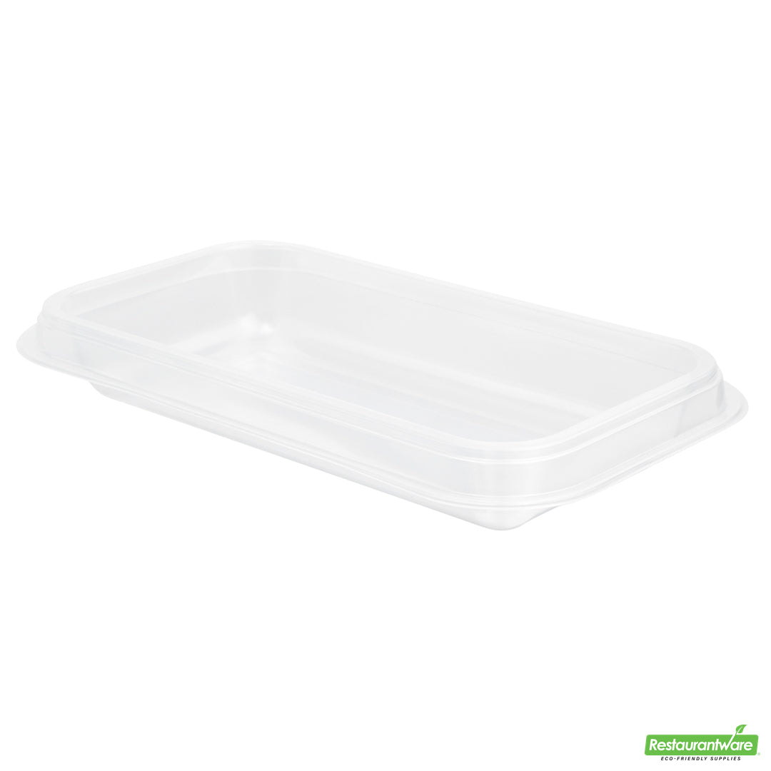 Wholesale Restaurantware Futura 15 oz Clear Plastic Heavy Duty Insert Tray - Fits 24, 34 and 44 oz Containers, Microwavable- Bulk