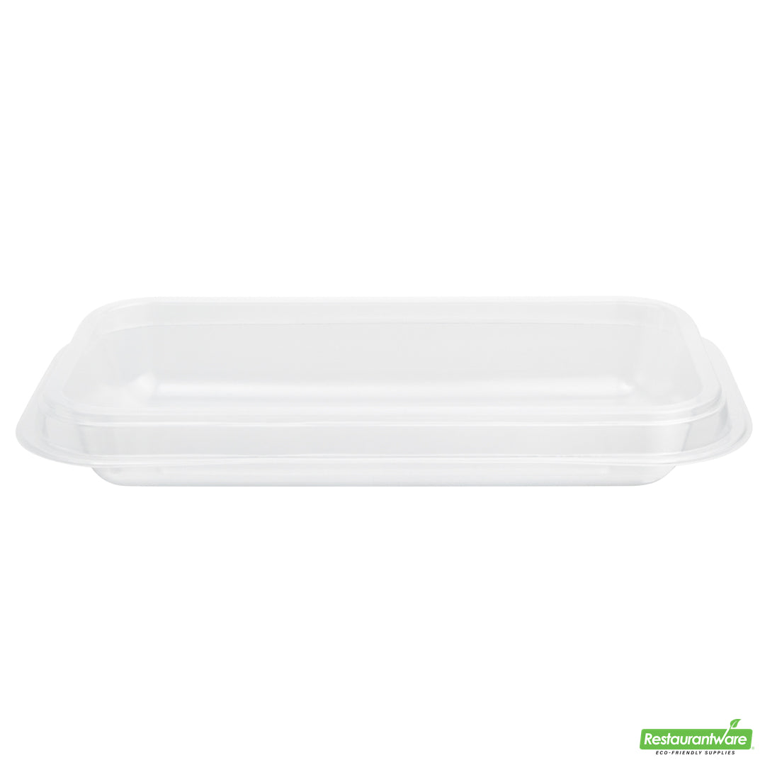 Wholesale Restaurantware Futura 15 oz Clear Plastic Heavy Duty Insert Tray - Fits 24, 34 and 44 oz Containers, Microwavable- Bulk