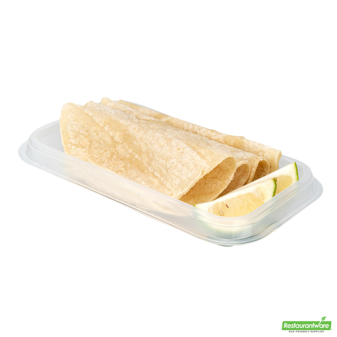 Wholesale Restaurantware Futura 15 oz Clear Plastic Heavy Duty Insert Tray - Fits 24, 34 and 44 oz Containers, Microwavable- Bulk