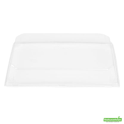 Wholesale Restaurantware Matsuri Vision Clear Plastic Lid - Fits Medium Sushi Tray- Bulk