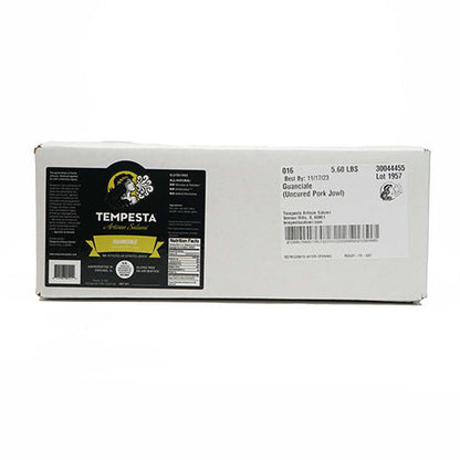 Wholesale Tempesta Uncured Shelf Stable Pork Jowls 1.5lb- Bulk