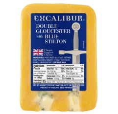 Wholesale Excalibur Double Gloucester With Blue Stilton Wedge 10 Lb- Bulk