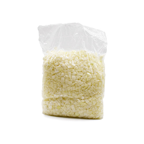 Wholesale Dix Farms 1/2" Diced White Onions 5lb- Bulk