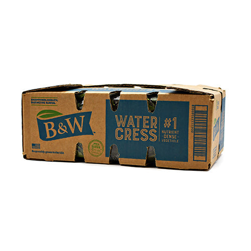 Wholesale B & W Red Watercress Greens 1.5lb- Bulk