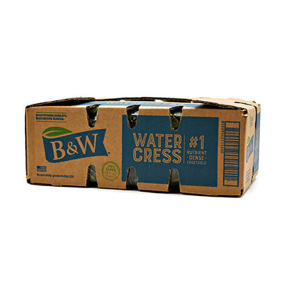 Wholesale B & W Red Watercress Greens 1.5lb- Bulk