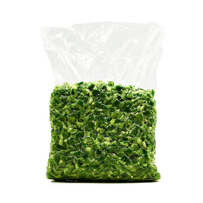 Wholesale Dix Farms 1/2" Diced Green Peppers 5lb- Bulk