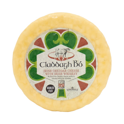 Wholesale Claddagh Bo Irish Cheddar Cheese with Irish Whiskey 5.3lb- Bulk