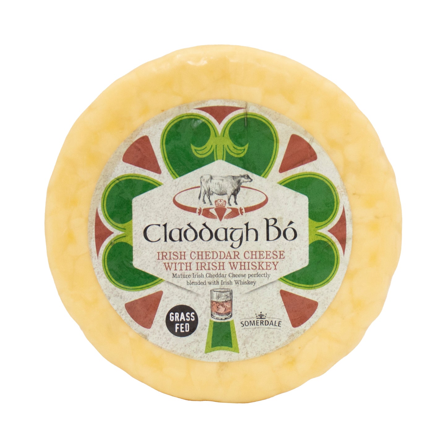 Wholesale Claddagh Bo Irish Cheddar Cheese with Irish Whiskey 5.3lb- Bulk