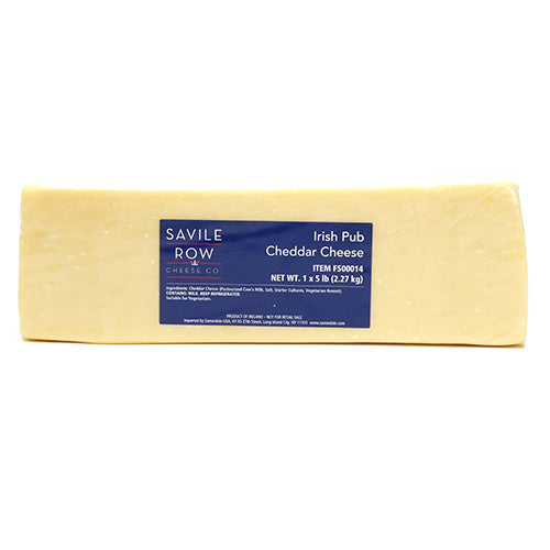 Wholesale Muttenberg Irish Pub Cheddar Cheese 5lb- Bulk