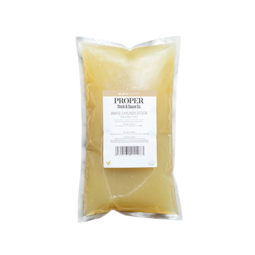 Wholesale Proper Stock & Sauce Co. White Chicken Stock- Bulk