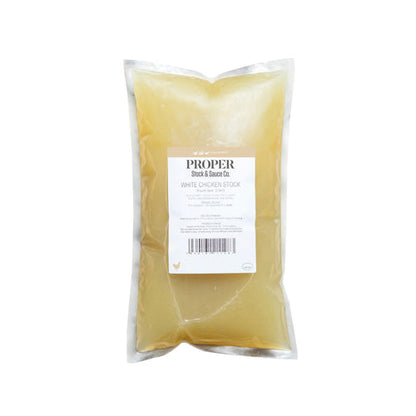 Wholesale Proper Stock & Sauce Co. White Chicken Stock- Bulk