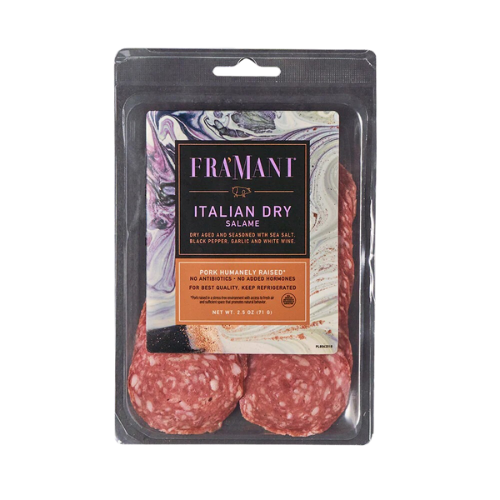 Wholesale Fra'Mani Italian Dry Salame Sliced 2.5oz- Bulk