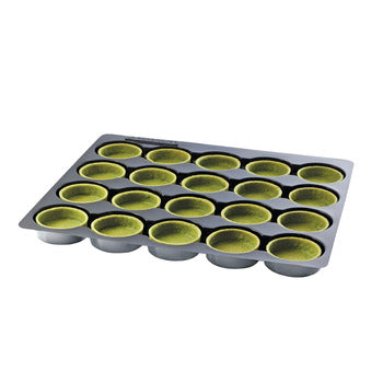 Wholesale La Rose Noire Medium Round Green Tea Coated Tart Shell 2.17"- Bulk