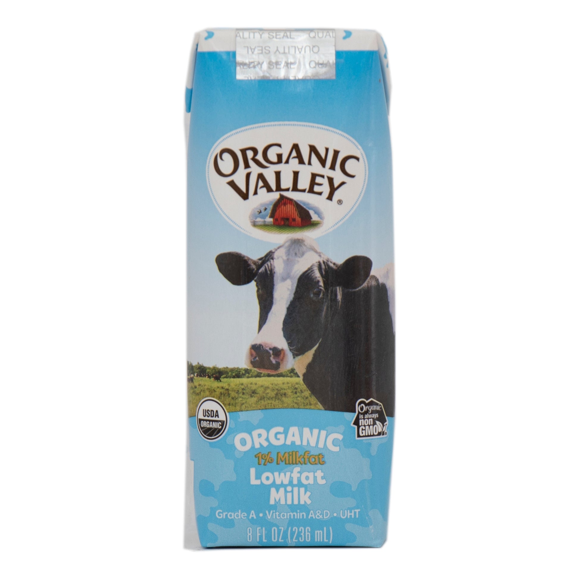 Wholesale Organic Valley Organic Grade a Ultra High Temp Lowfat 1% Milk 8oz- Bulk