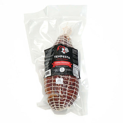 Wholesale Tempesta Uncured Coppa Picante 4lb 3ct- Bulk