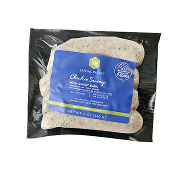 Wholesale Jansal Valley Chicken Sausage with Basil 12oz- Bulk