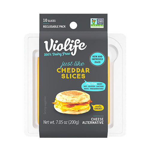 Wholesale Violife Vegan Cheddar Slices 1kg- Bulk