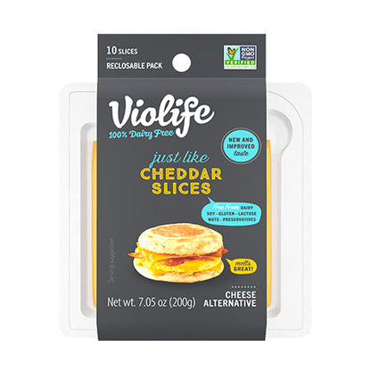 Wholesale Violife Vegan Cheddar Slices 1kg- Bulk