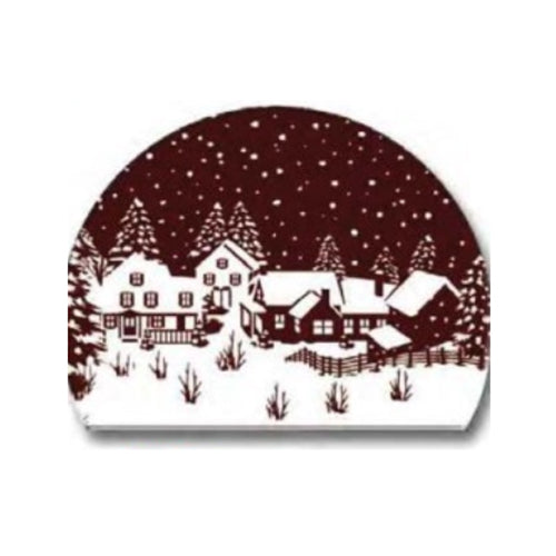 Wholesale Varda Winter Village Yule Log End- Bulk