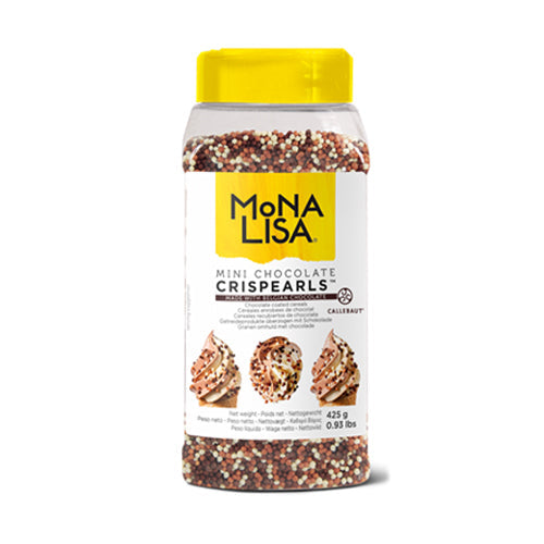 Wholesale Callebaut Mini Tricolor Crispy Chocolate Pearls- Bulk