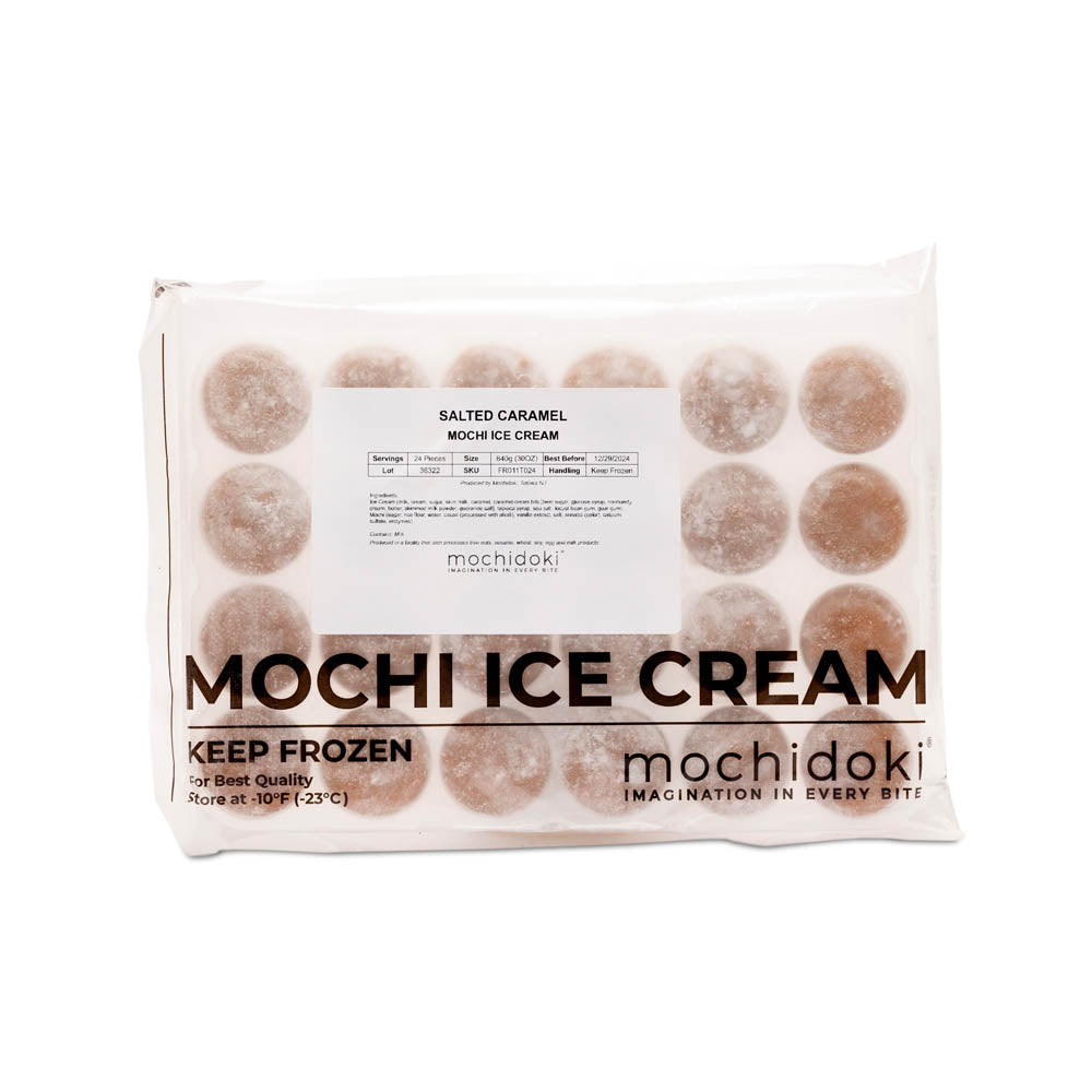 Wholesale Mochidoki Salted Caramel Mochi Ice Cream- Bulk
