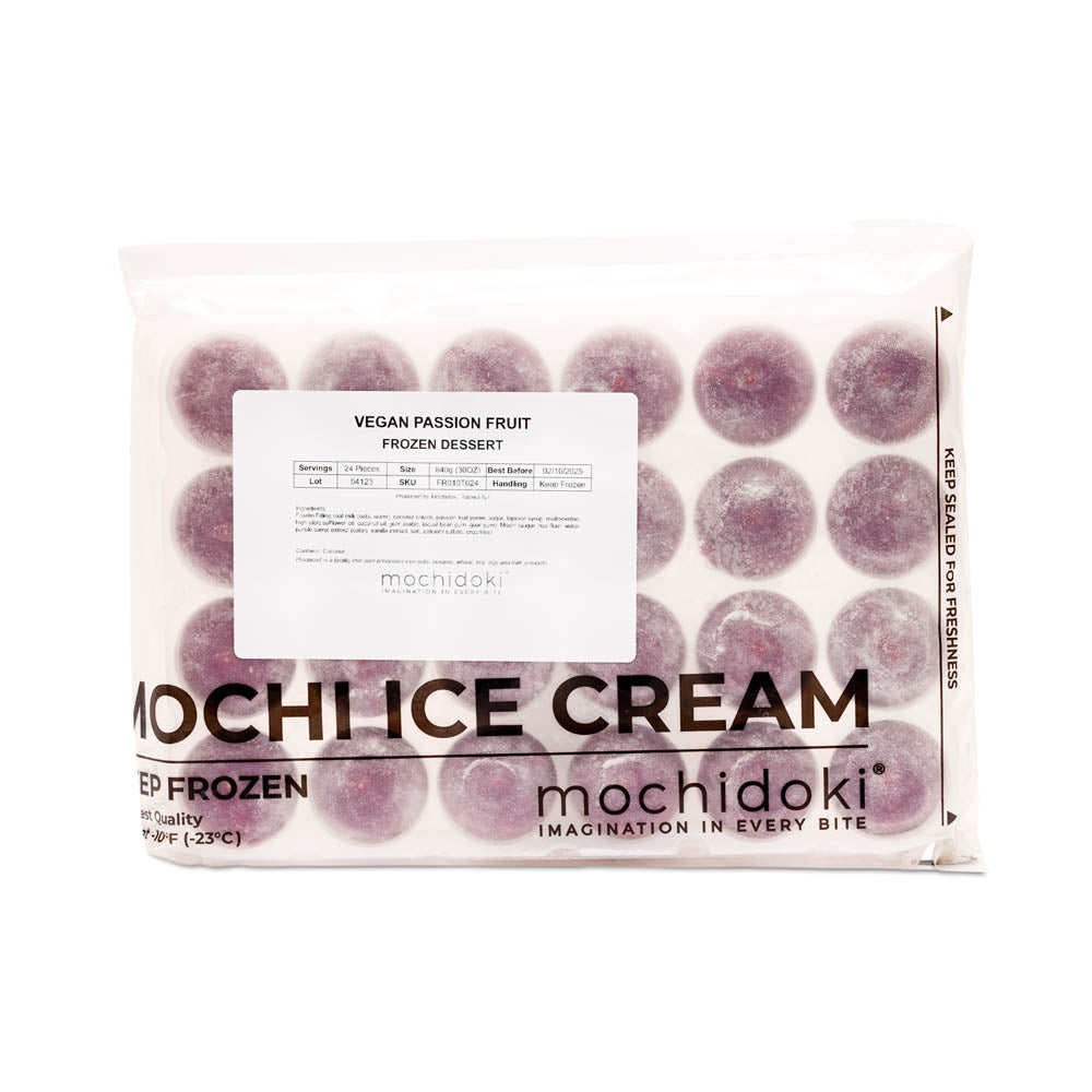 Wholesale Mochidoki Vegan Passion Fruit Mochi Ice Cream- Bulk
