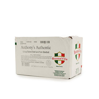 Wholesale Buona Vita Beef and Pork Meatballs 5lb- Bulk