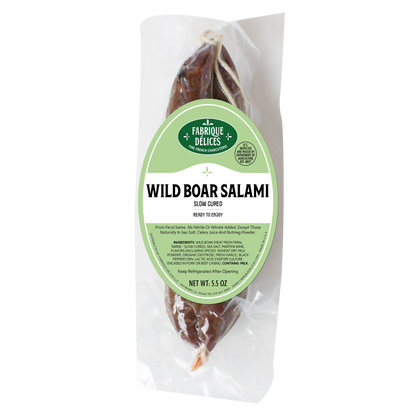 Wholesale Fabrique Delices Wild Boar Salami 6oz- Bulk