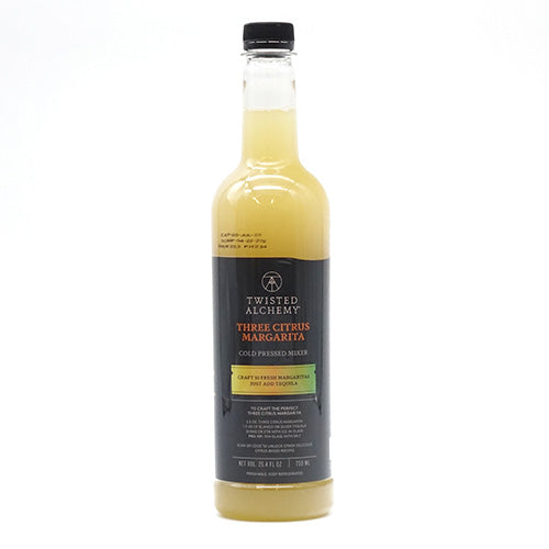 Wholesale Twisted Alchemy Cold Pressed Three Citrus Margarita Craft Mixer 25.4oz- Bulk