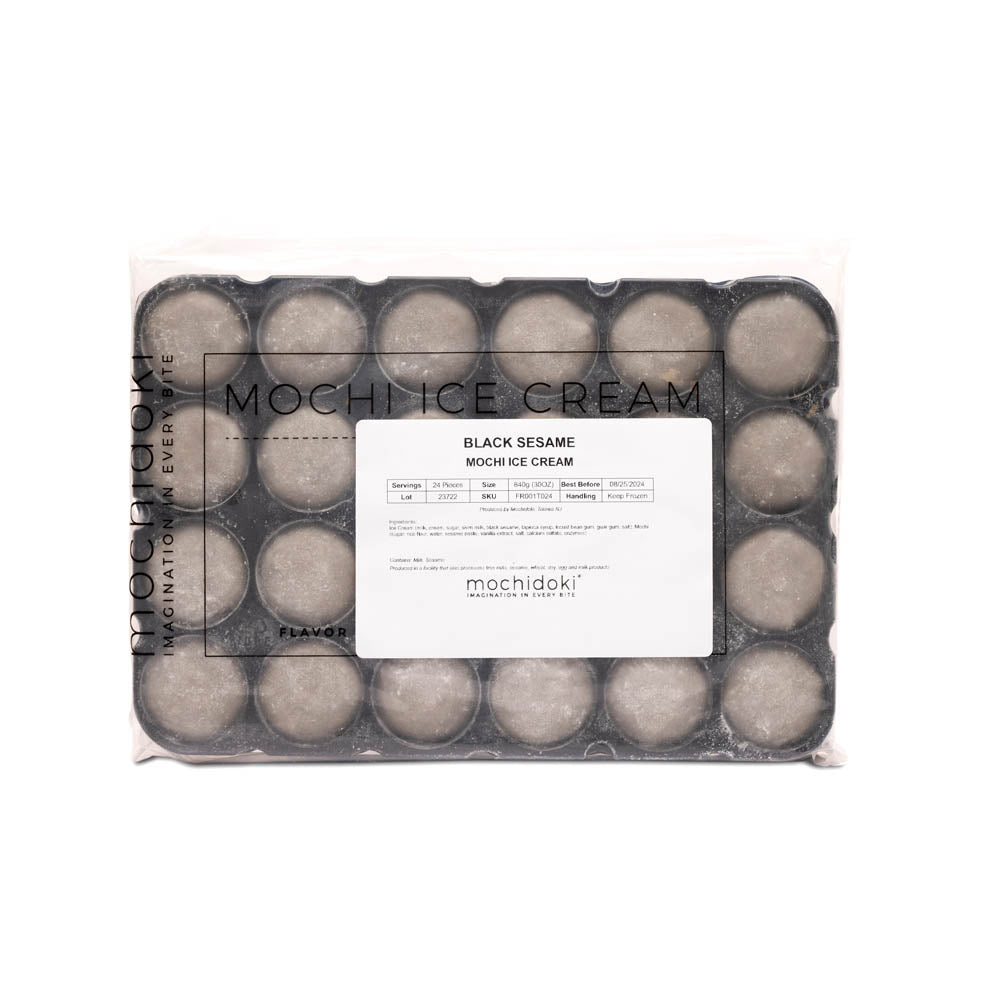Wholesale Mochidoki Black Sesame Mochi Ice Cream- Bulk