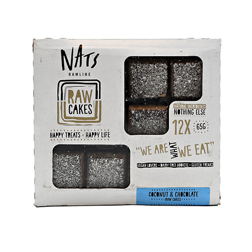 Wholesale Nats Raw Vegan Coconut & Chocolate Cake- Bulk