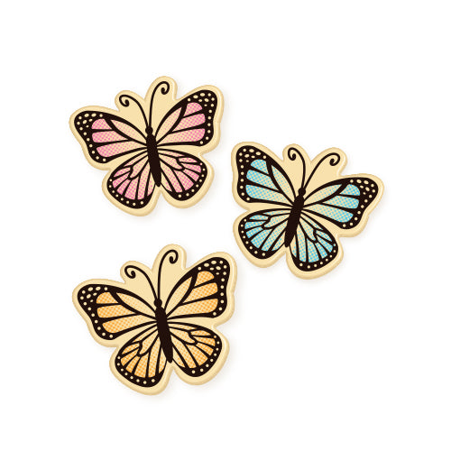 Wholesale Varda Chocolate Monarch Butterfly Trio- Bulk