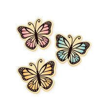 Wholesale Varda Chocolate Monarch Butterfly Trio- Bulk