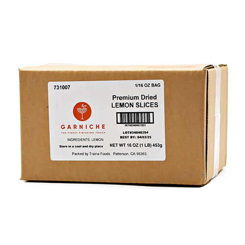 Wholesale Garniche Dried Lemon Wheels 1lb- Bulk