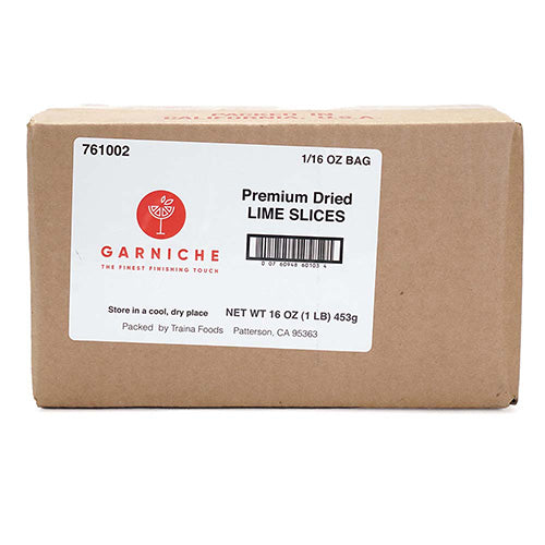 Wholesale Garniche Dried Lime Wheels 1lb- Bulk