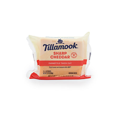 Wholesale Tillamook Tillamook Slice Sharp Yellow Cheddar Cheese, 12 Oz 12oz- Bulk