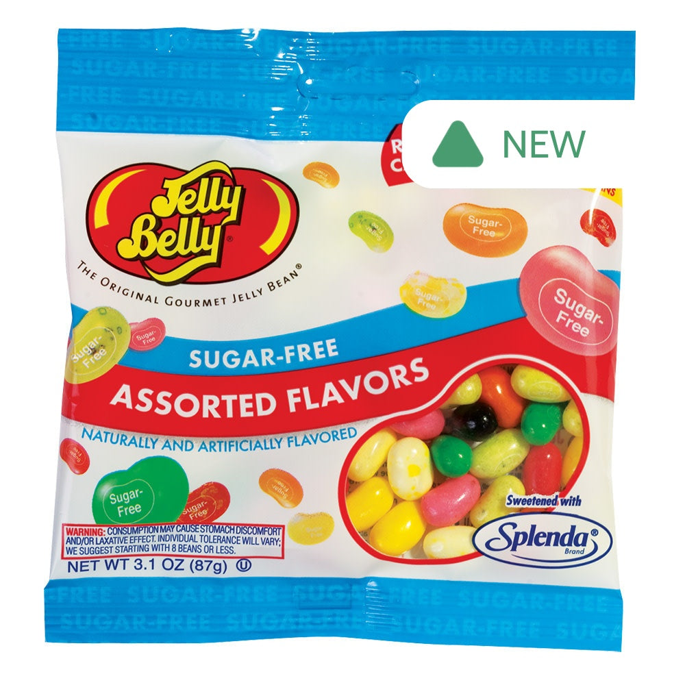 Wholesale Jelly Belly Sugar Free Assorted 2.8 Oz Peg Bag- Bulk