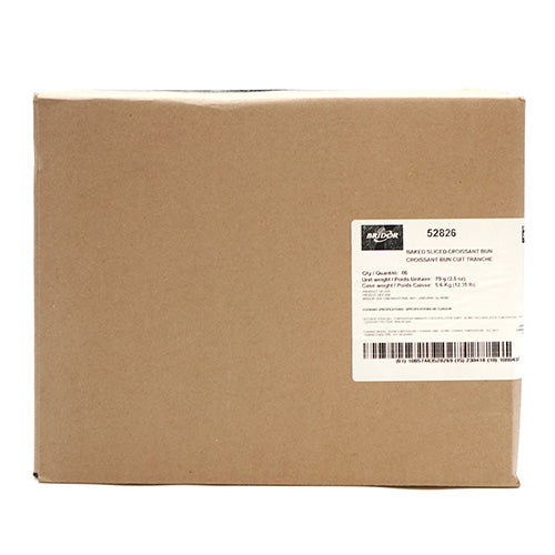 Wholesale Bridor Baked Sliced Croissant Bun 2.5 Oz 2.5oz- Bulk