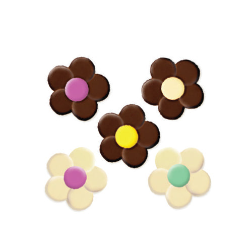 Wholesale Varda Chocolate 5-Petal Flower Assortment- Bulk