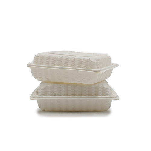Wholesale Kraft Plastics 9" X 9" Pfa Free Clamshell Container- Bulk