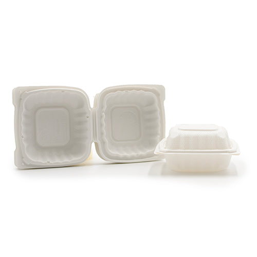 Wholesale KPS 6" X 6" Pfa Free Clamshell Container- Bulk