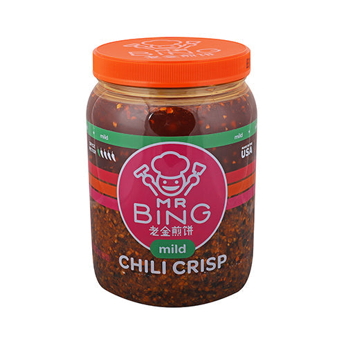 Wholesale Mr Bing Mild Chili Crisp Sauce 64oz- Bulk