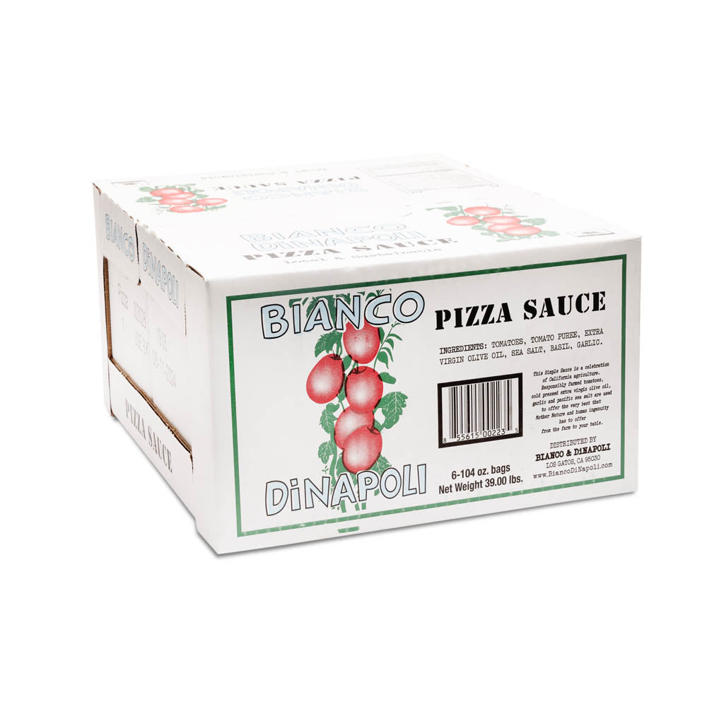Wholesale Bianco Dinapoli Pizza Sauce Conventional Bib 105oz- Bulk